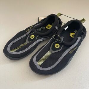 🆕 BODY GLOVE Riptide Water Aqua Shoes Boys 4 Black/Yellow NWT